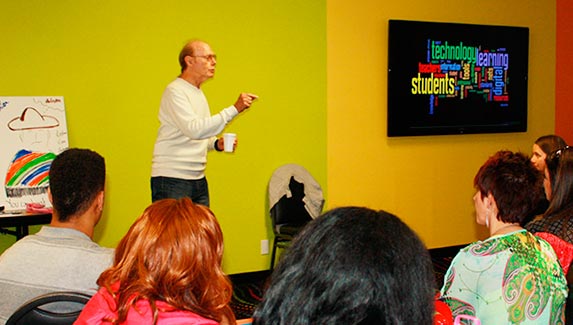 Dr. Hewitt B. “Rusty” Clark, the developer of the Transition to Independence Process (TIP) model, at a recent training event.