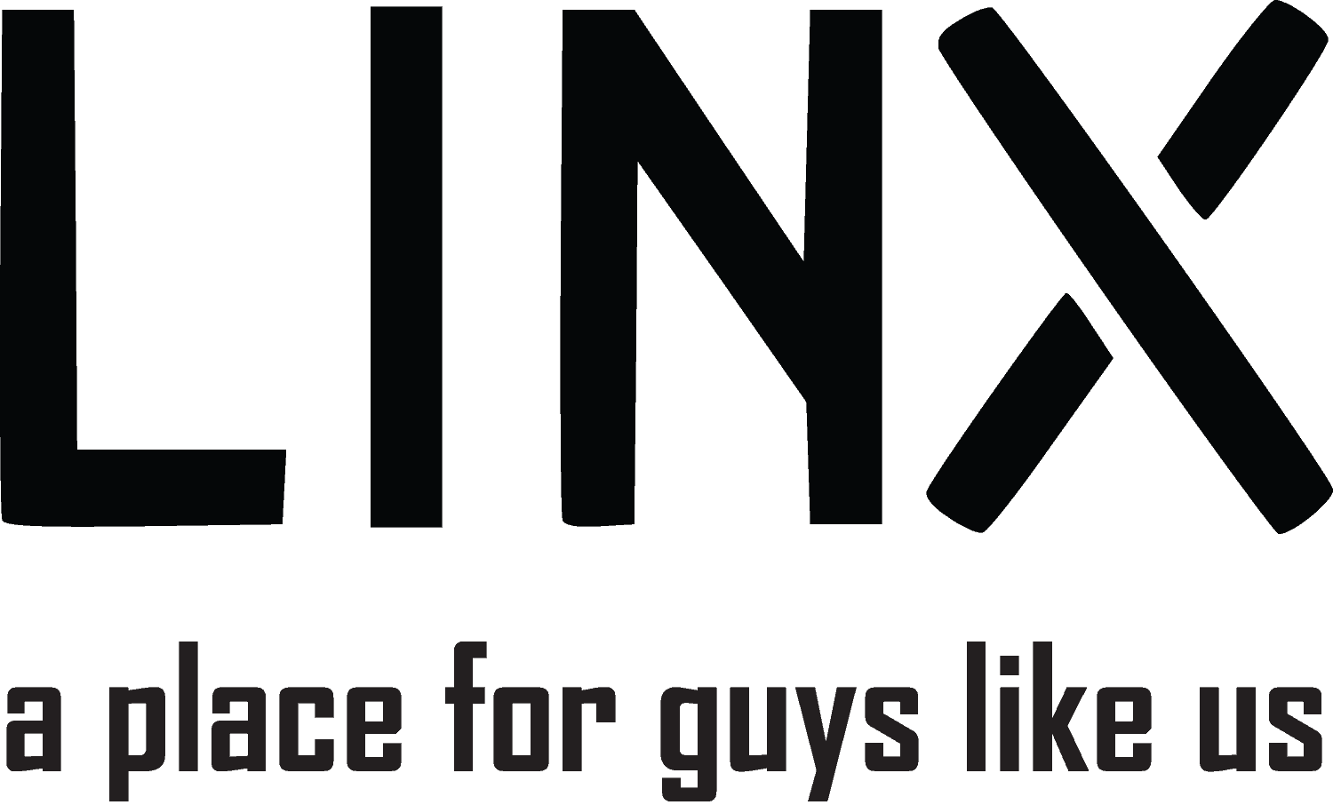 LINX + tagline logo in black